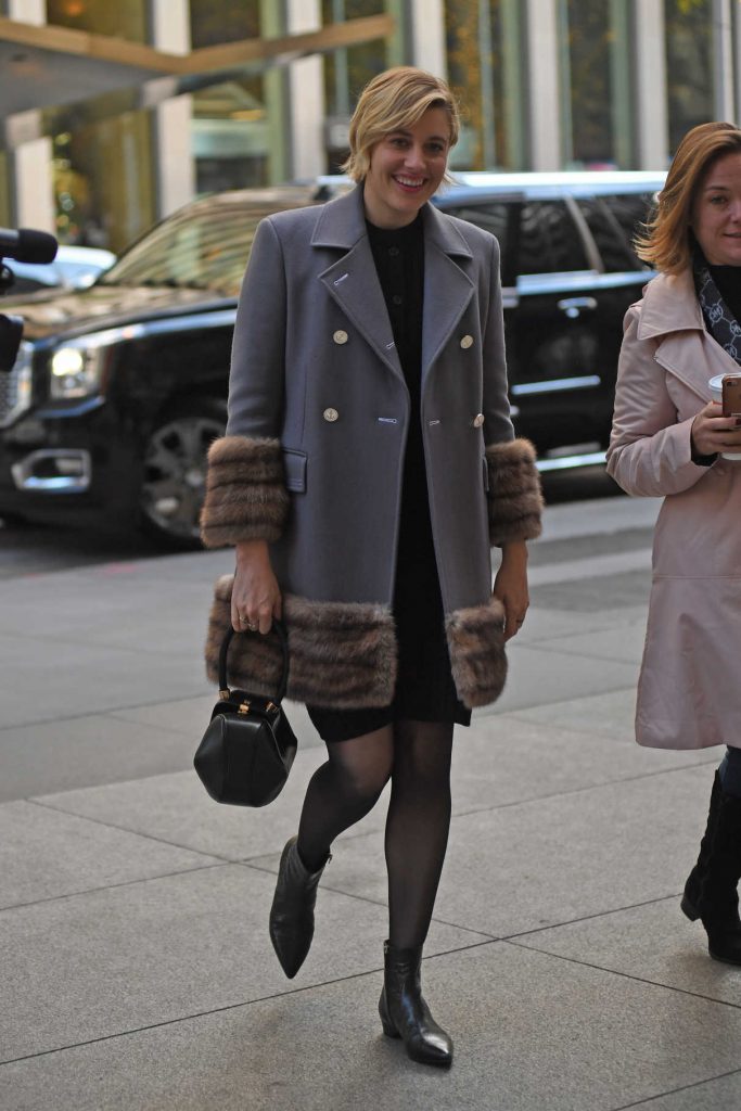 Greta Gerwig Arrives at XF Sirius Radio Station in New York City 11/20/2017-1