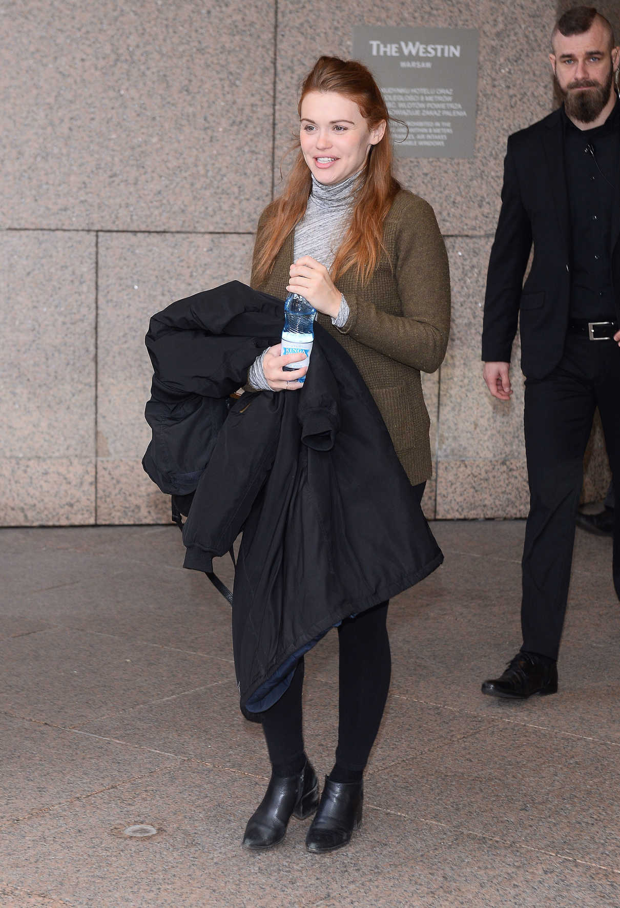 Holland Roden Leaves Her Hotel in Warsaw 11/25/2017-2