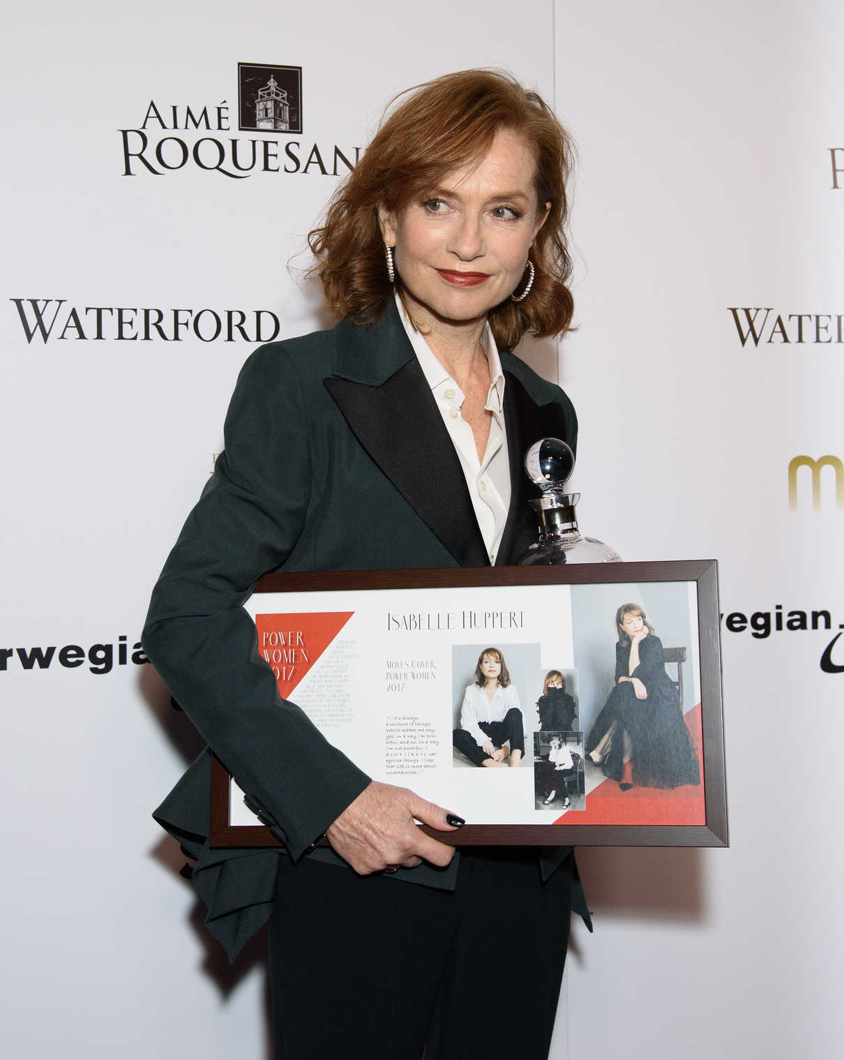 Isabelle Huppert at 2017 Moves Magazine Power Women Gala at Second Floor in New York City 11/10/2017-2