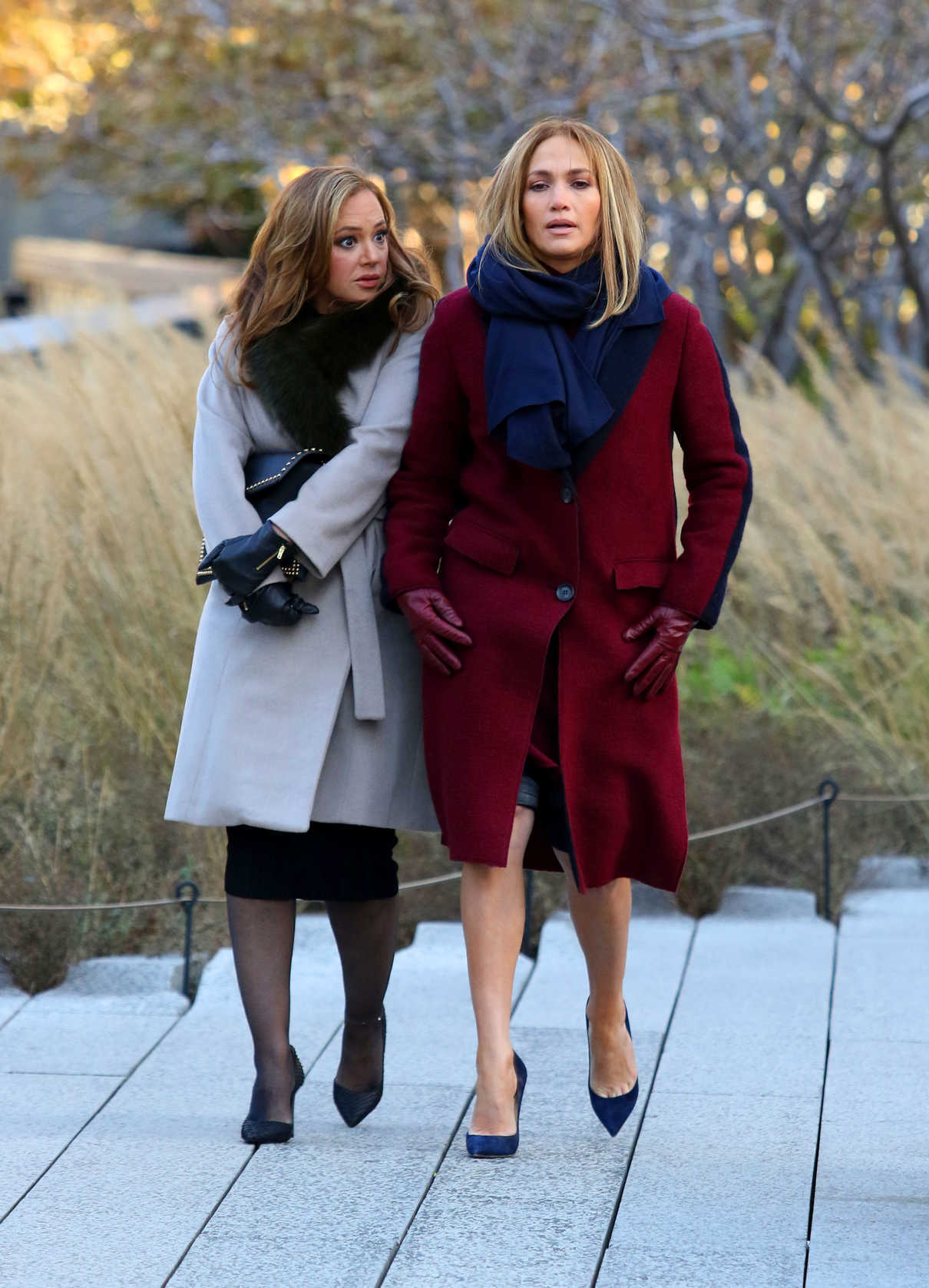 Jennifer Lopez on the Set of Second Act in New York 11/27/2017-2