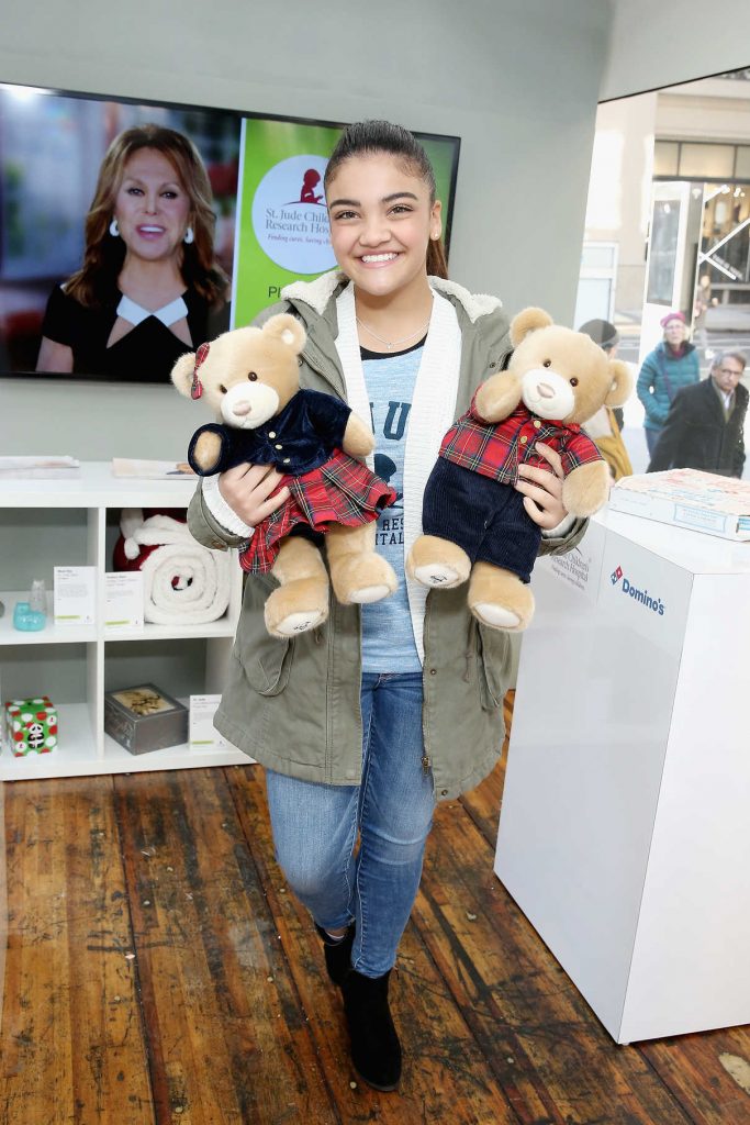 Laurie Hernandez at the St. Jude Children's Research Hospital Hosts GiveThanks Holiday Pop-Up in New York City 11/28/2017-1