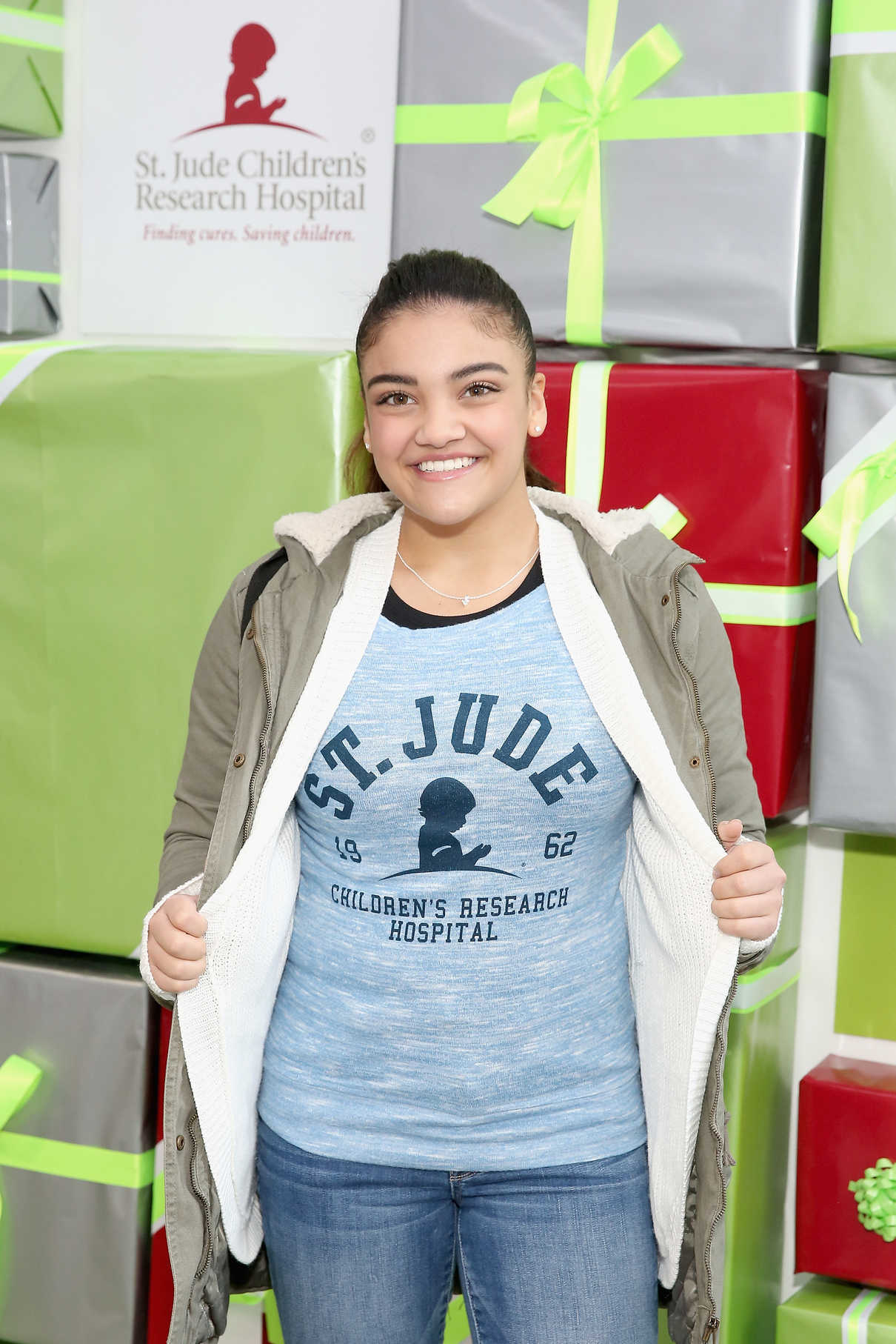 Laurie Hernandez at the St. Jude Children's Research Hospital Hosts GiveThanks Holiday Pop-Up in New York City 11/28/2017-4