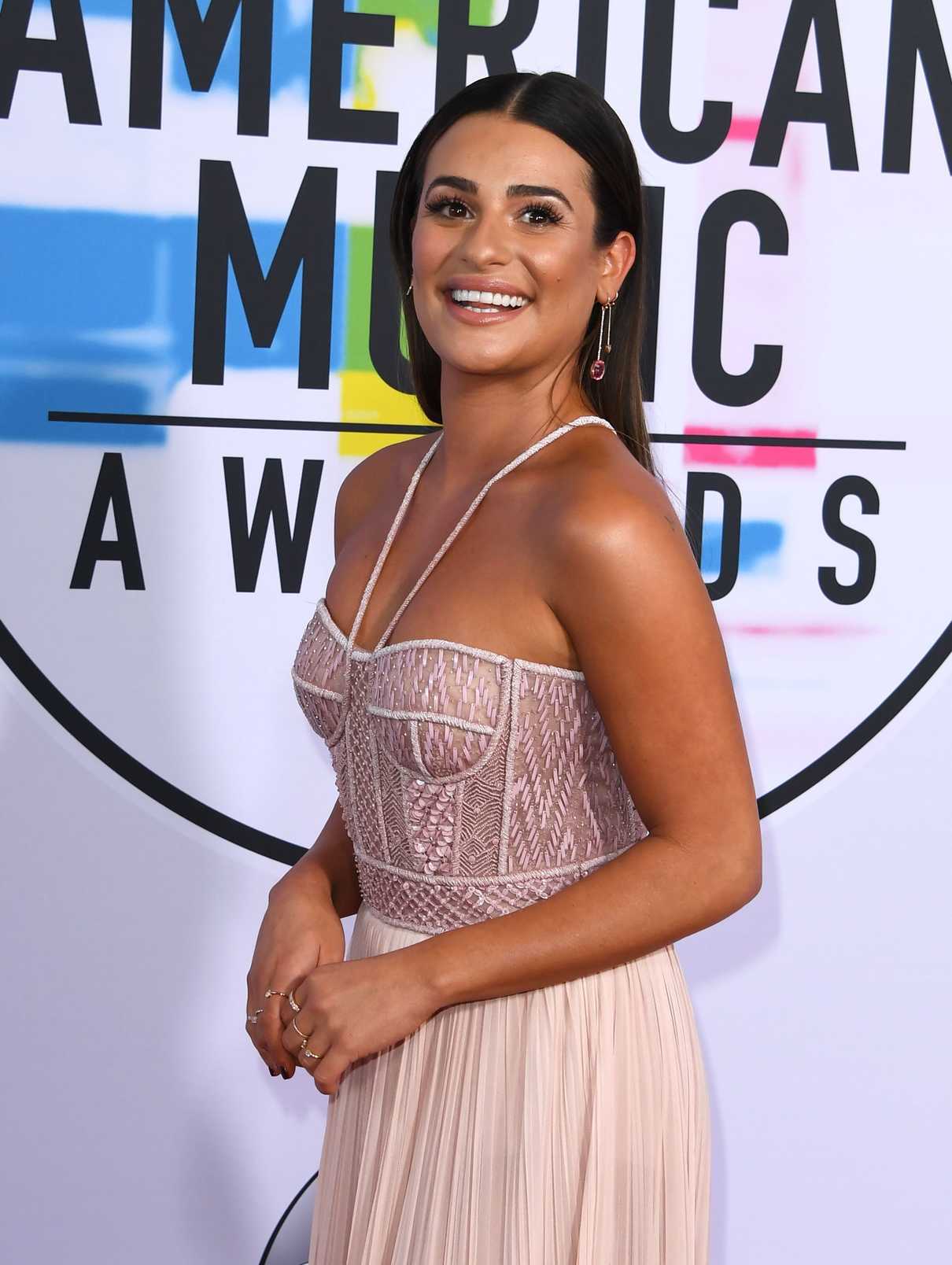 Lea Michele at 2017 American Music Awards at the Microsoft Theater in Los Angeles 11/19/2017-5