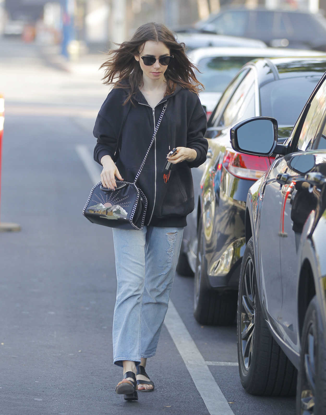 Lily Collins Buys a Watering Pitcher in Beverly Hills 11/26/2017-5