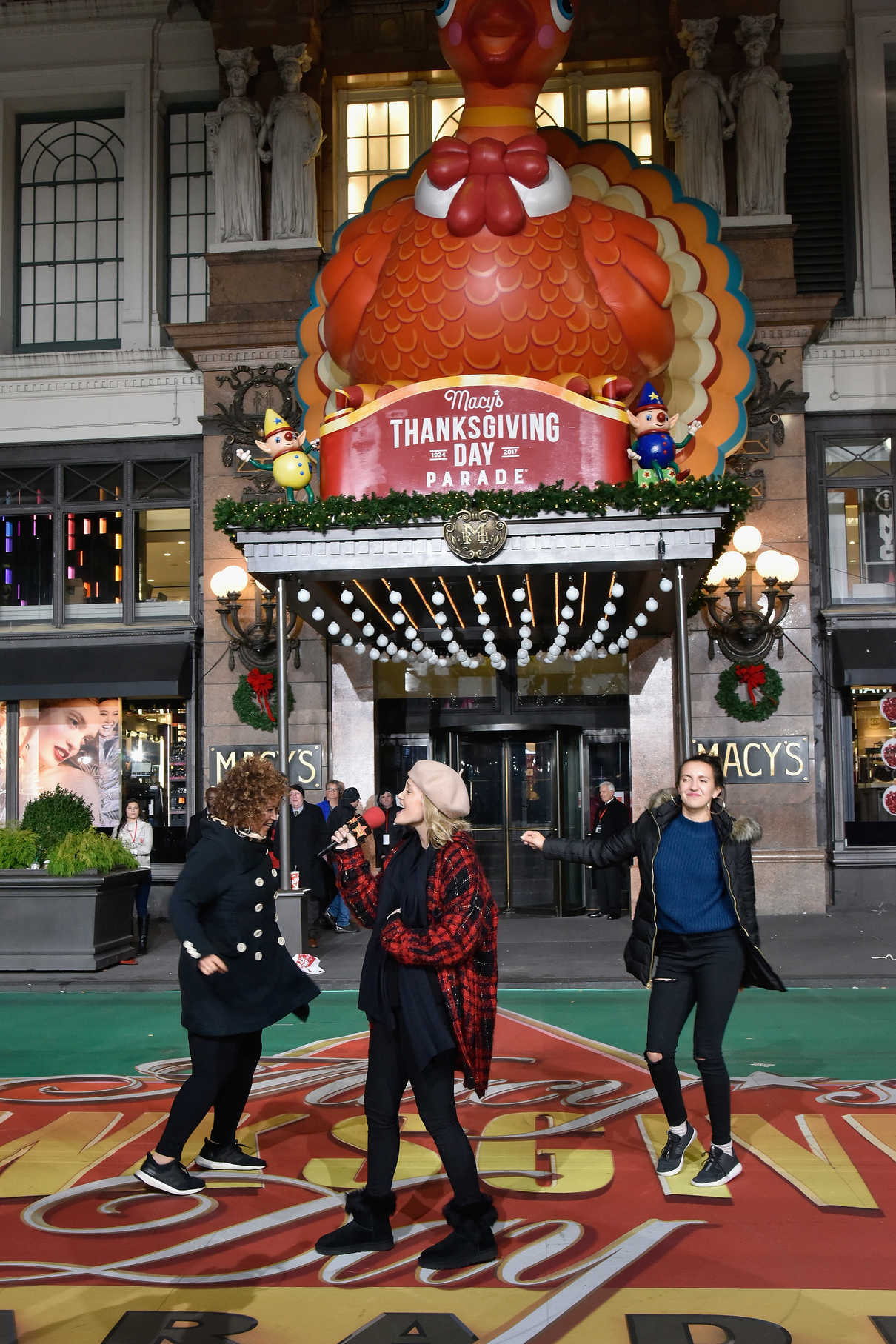 Olivia Holt at the Macy's Thanksgiving Day Parade Rehearsals in NYC 11/21/2017-5