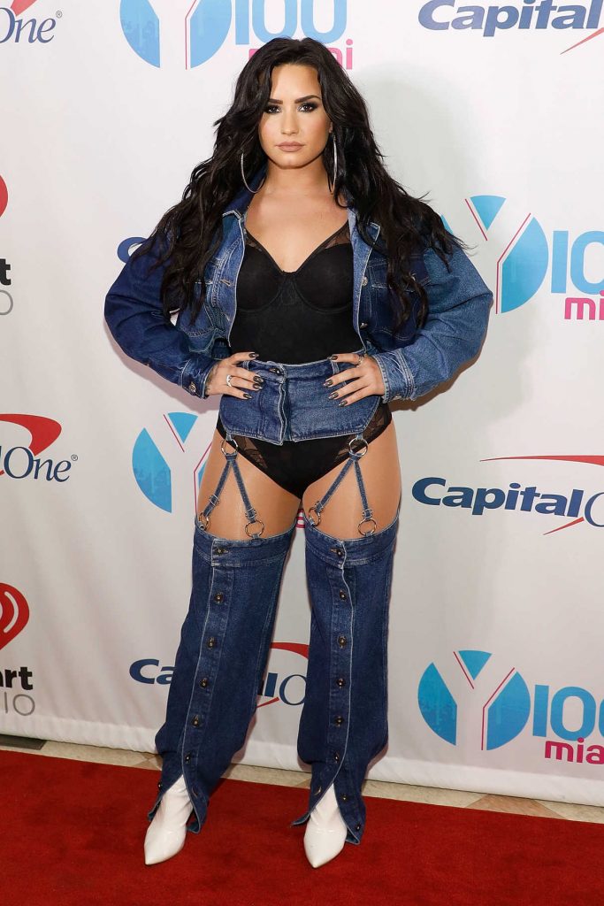 Demi Lovato at Y100's Jingle Ball 2017 at BB&T Center in Sunrise 12/17/2017-1