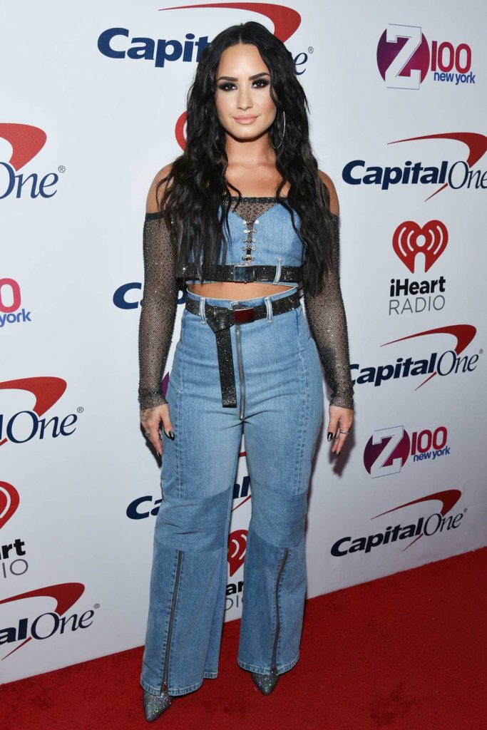 Demi Lovato at Z100's Jingle Ball by Capital One at Madison Square Garden in New York City 12/08/2017-1