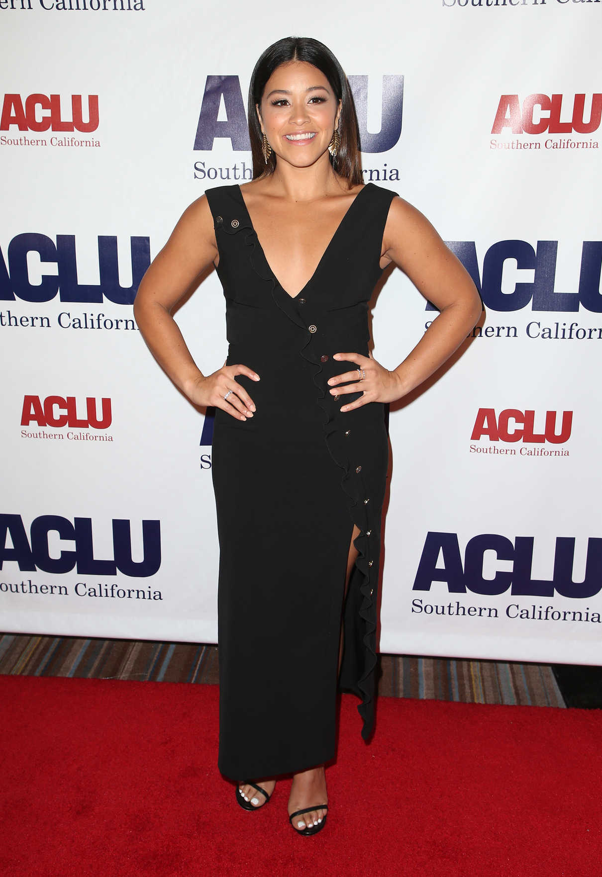 Gina Rodriguez at ACLU SoCal's Annual Bill of Rights Dinner at the Beverly Wilshire Four Seasons Hotel in Beverly Hills 12/03/2017-3