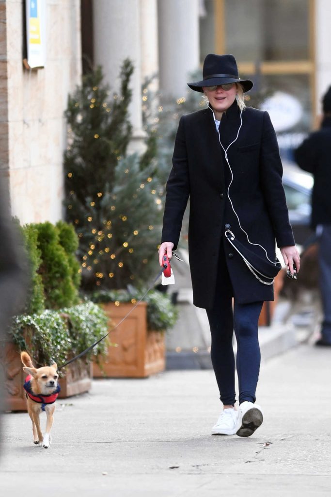 Jennifer Lawrence Walks Her Dog in New York 12/18/2017-1