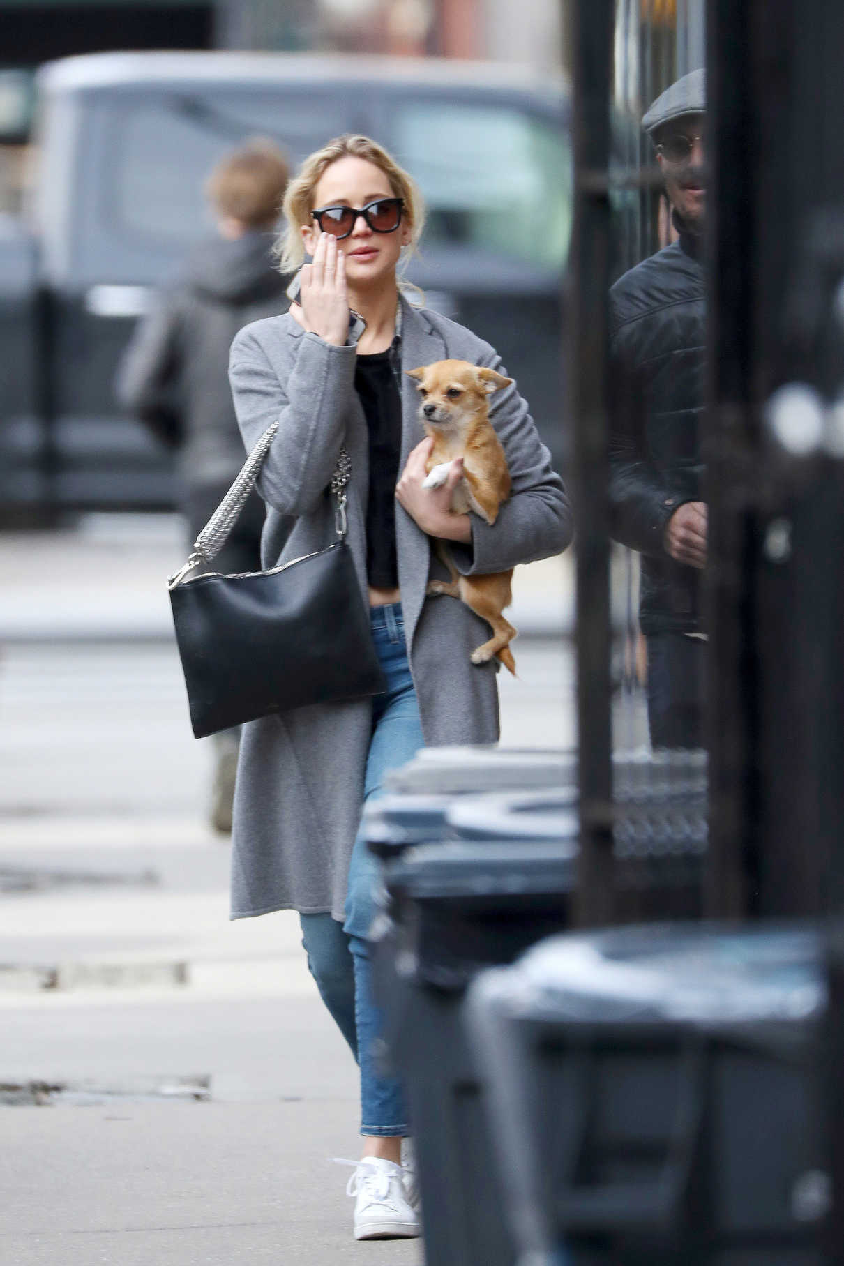 Jennifer Lawrence Was Seen Out with Her Pooch in New York City 12/21/2017-2