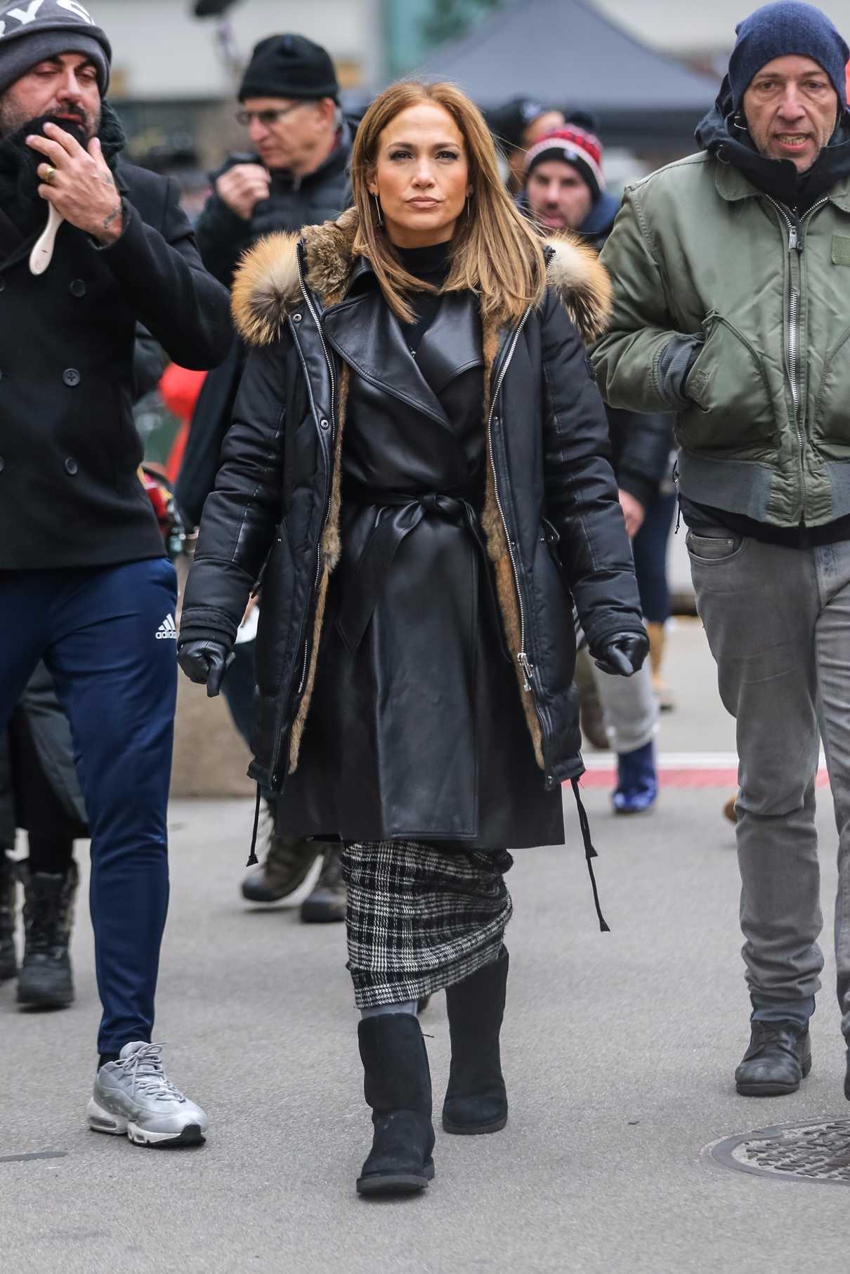 Jennifer Lopez on the Set of Second Act in New York City 12/08/2017-4