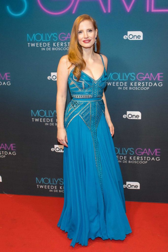 Jessica Chastain at the Molly's Game Premiere in Amsterdam 12/12/2017-1