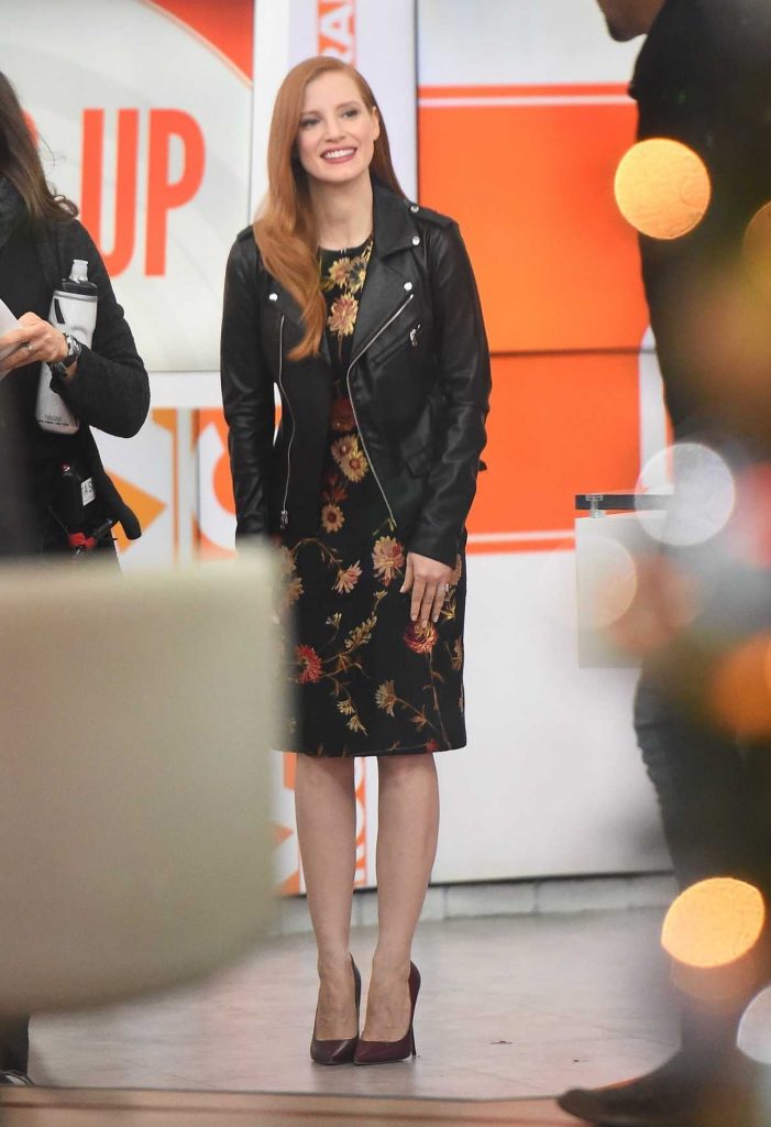 Jessica Chastain on the Set of the Today Show in New York City 12/15/2017-1