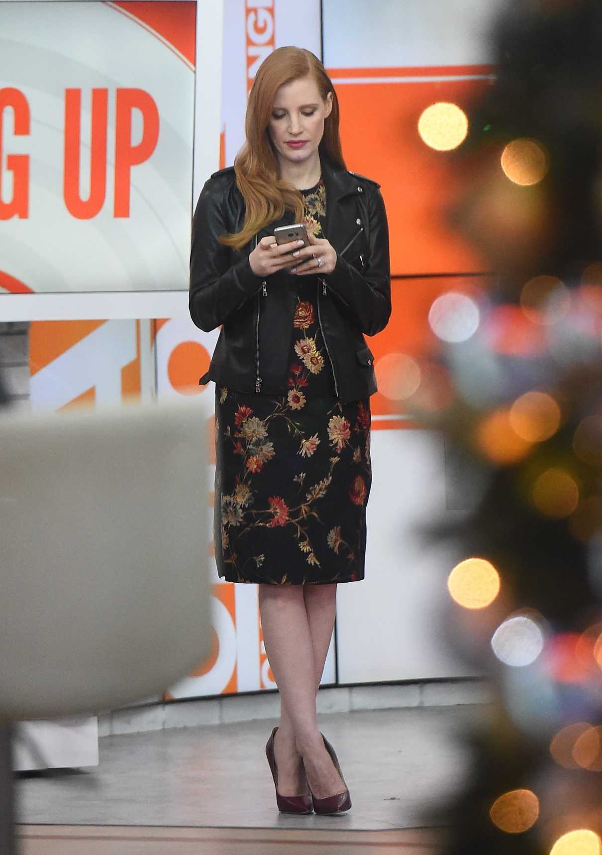 Jessica Chastain on the Set of the Today Show in New York City 12/15/2017-2