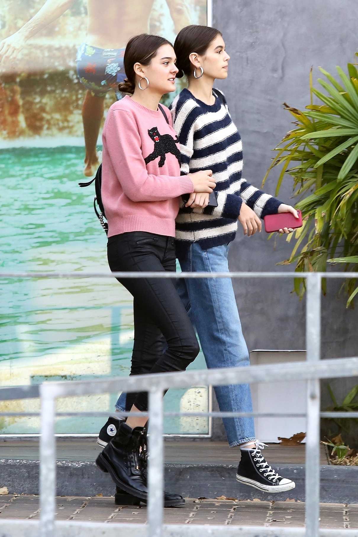 Kaia Gerber Shops at Urban Outfitters in Malibu 12/22/2017-2