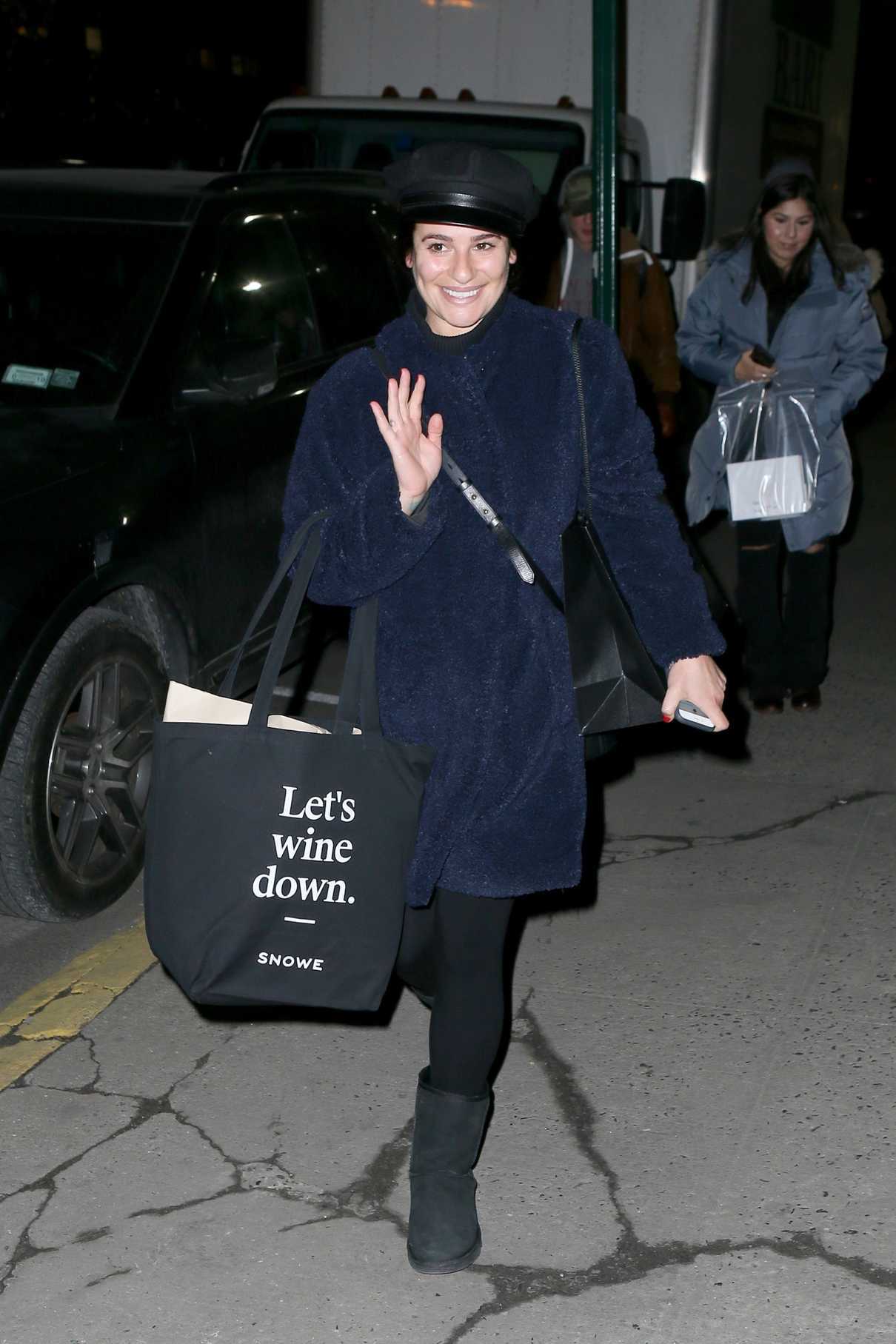 Lea Michele Out Shopping in Soho, NY 12/21/2017-2