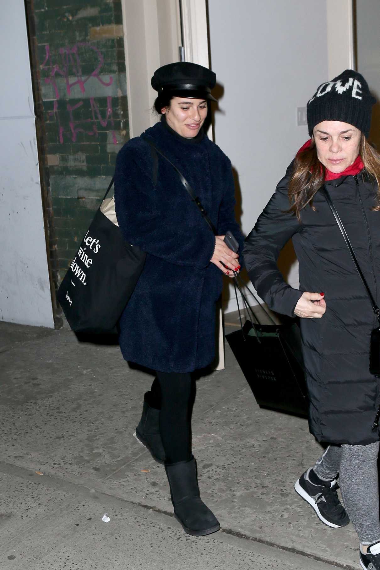 Lea Michele Out Shopping in Soho, NY 12/21/2017-5