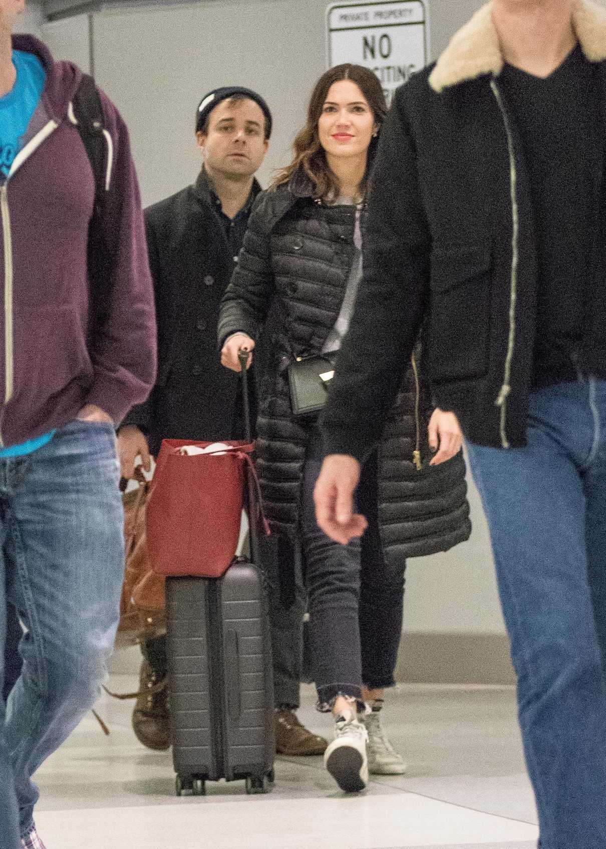 Mandy Moore Was Seen with Her Fiance at JFK International Airport in NYC 12/27/2017-5