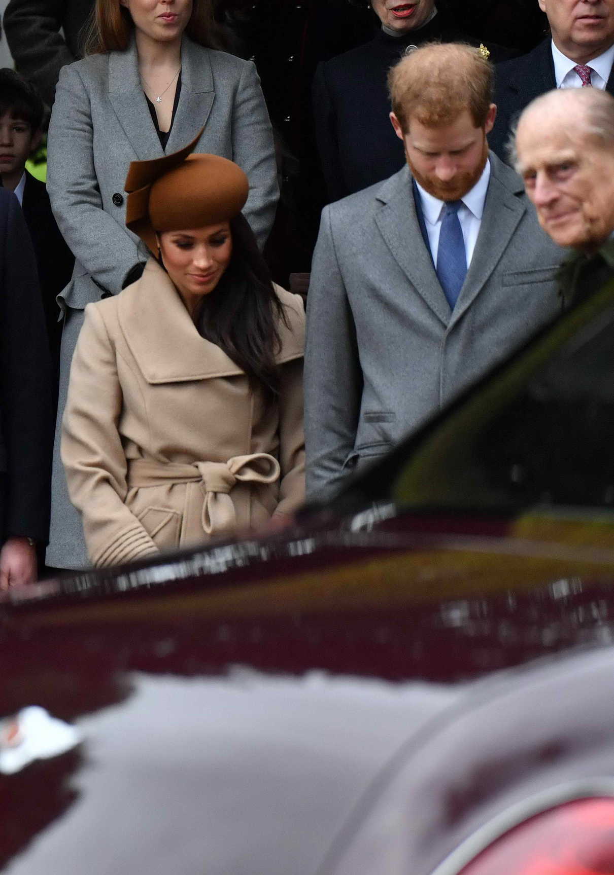 Meghan Markle Arrives at the Church of St Mary Magdalene in King's Lynn 12/25/2017-4