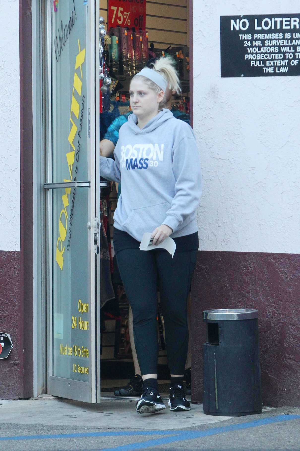 Meghan Trainor Goes Shopping at Romantix Adult Store with Her New ...