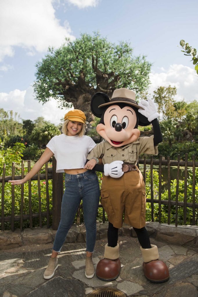 Olivia Holt Visits Disney's Animal Kingdom at Disney World in Lake Buena Vista 12/21/2017-1