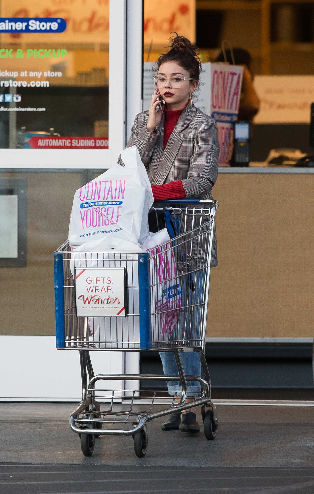 Sarah Hyland Leaves the Container Store in LA 12/04/2017-3