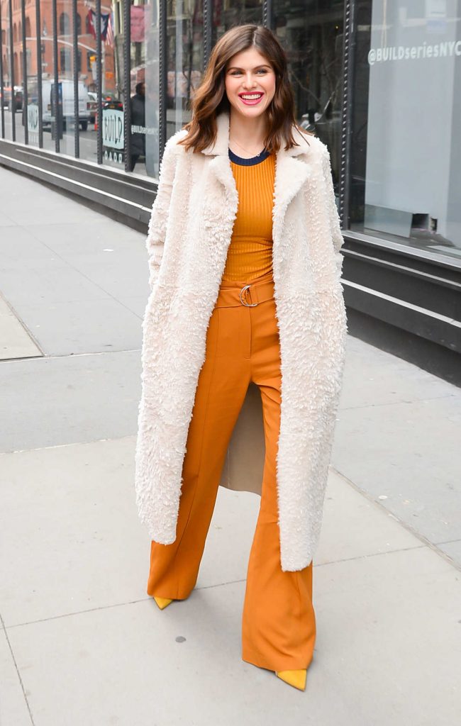 Alexandra Daddario Leaves Aol Live Studios in New York City 01/29/2018-1