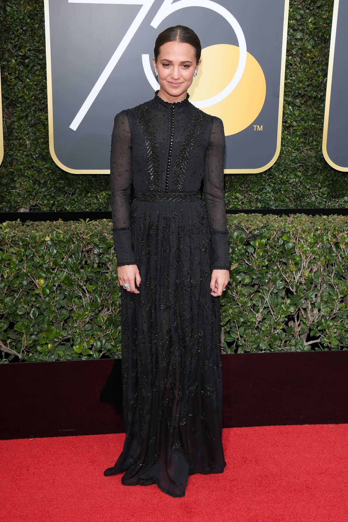 Alicia Vikander at the 75th Annual Golden Globe Awards in Beverly Hills 01/07/2018-2