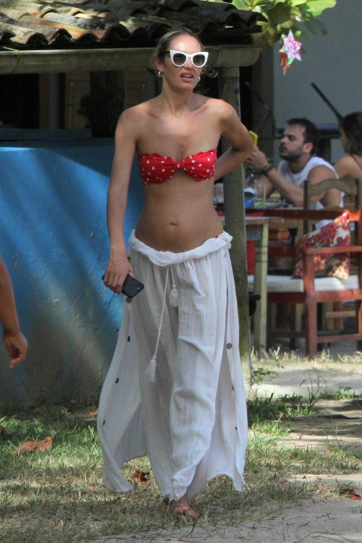 Candice Swanepoel Displays Her Pregnant Belly in Trancoso, Brazil 01/02/2018-4