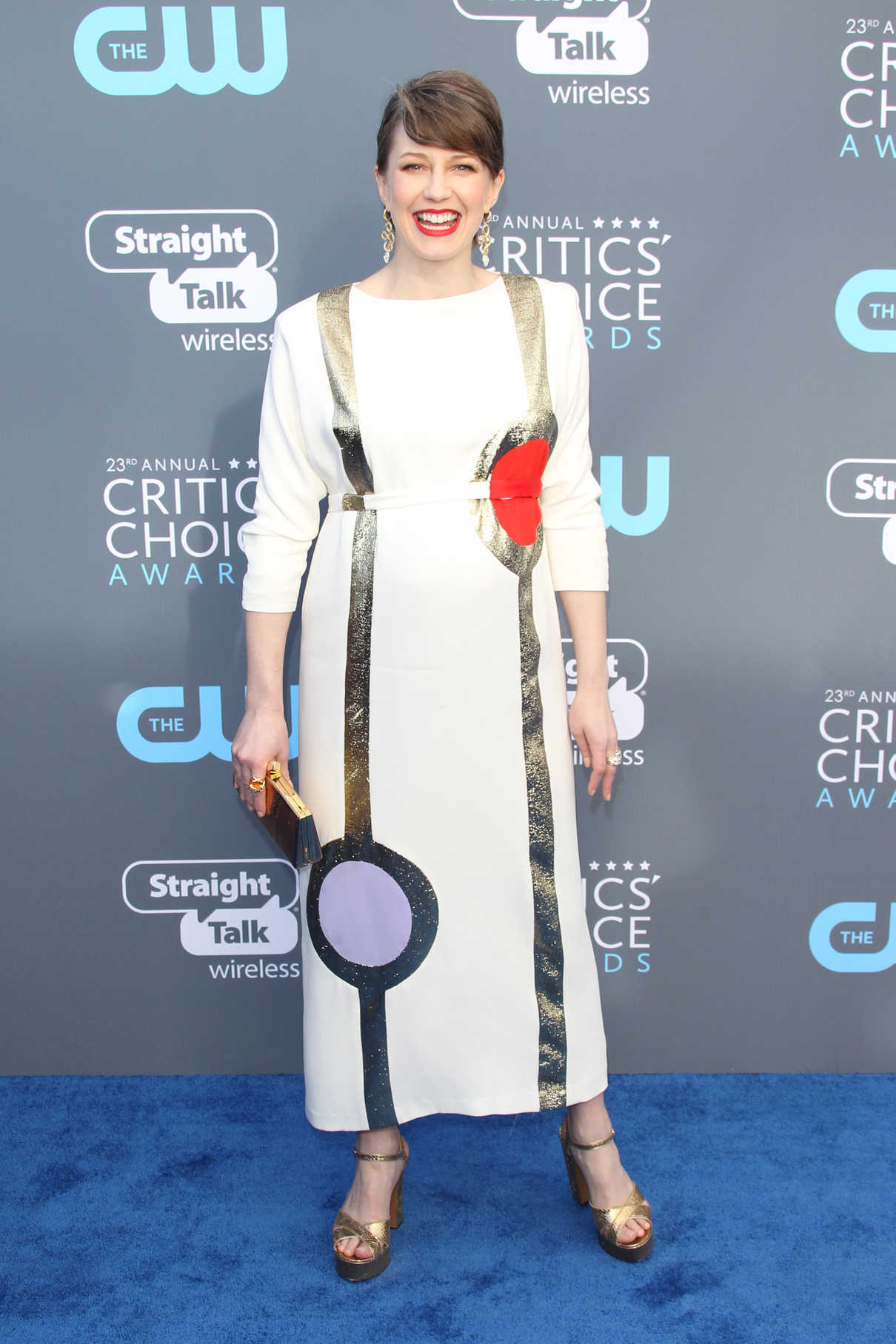 Carrie Coon at the 23rd Annual Critics' Choice Awards in Santa Monica 01/11/2018-2