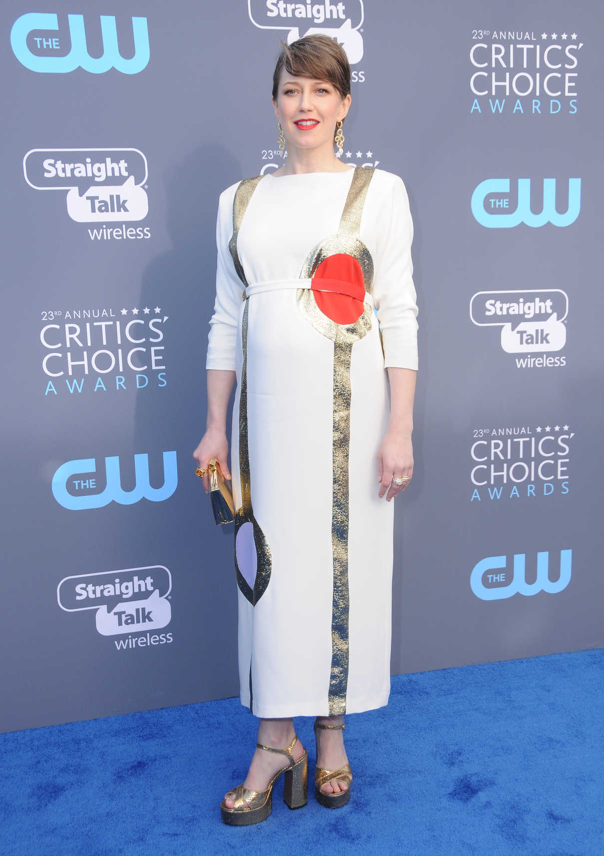 Carrie Coon at the 23rd Annual Critics' Choice Awards in Santa Monica 01/11/2018-3