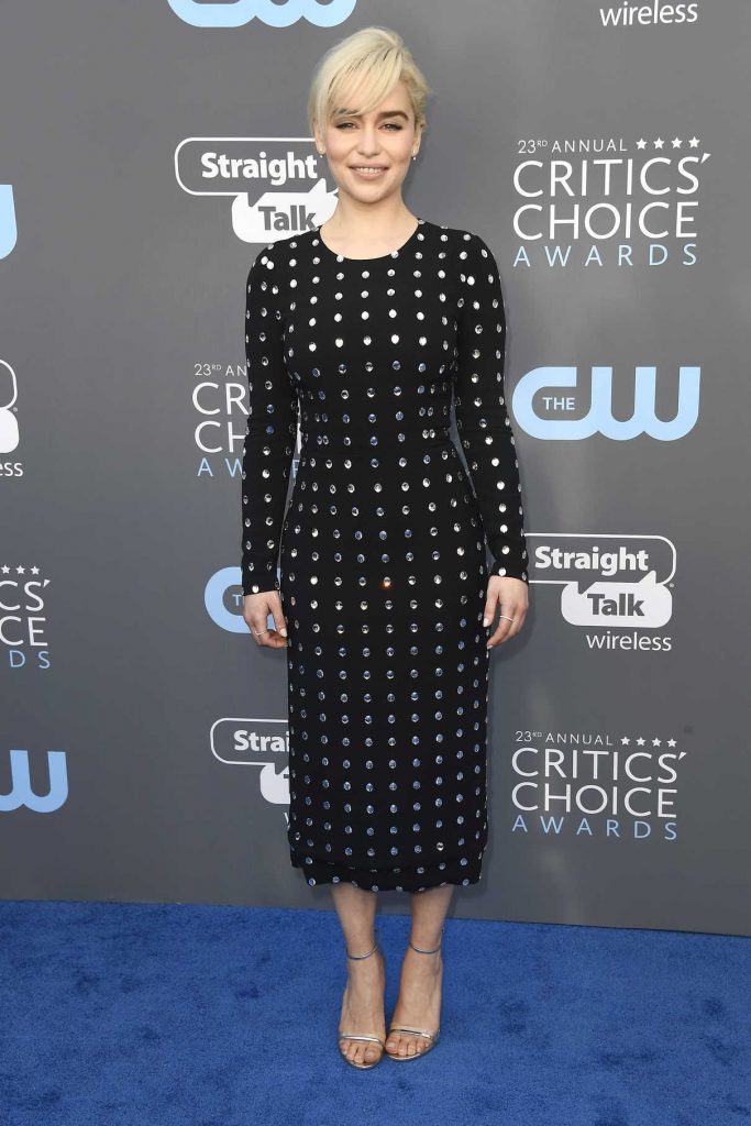 Emilia Clarke at the 23rd Annual Critics' Choice Awards in Santa Monica 01/11/2018-1