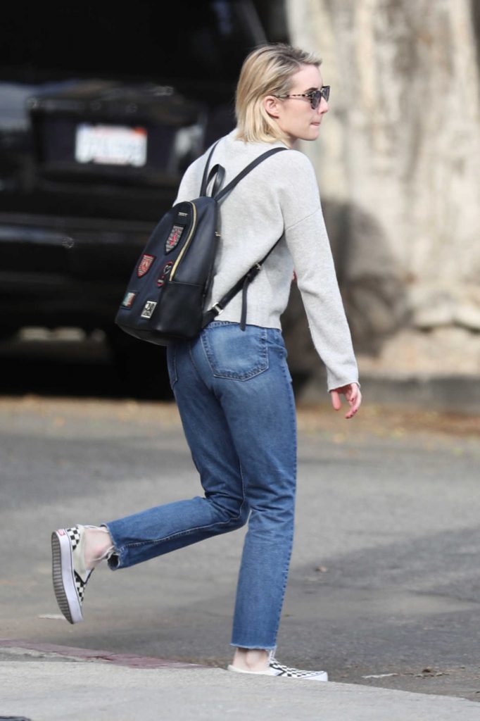 Emma Roberts Goes Shopping on Melrose Avenue in LA 01/30/2018-1