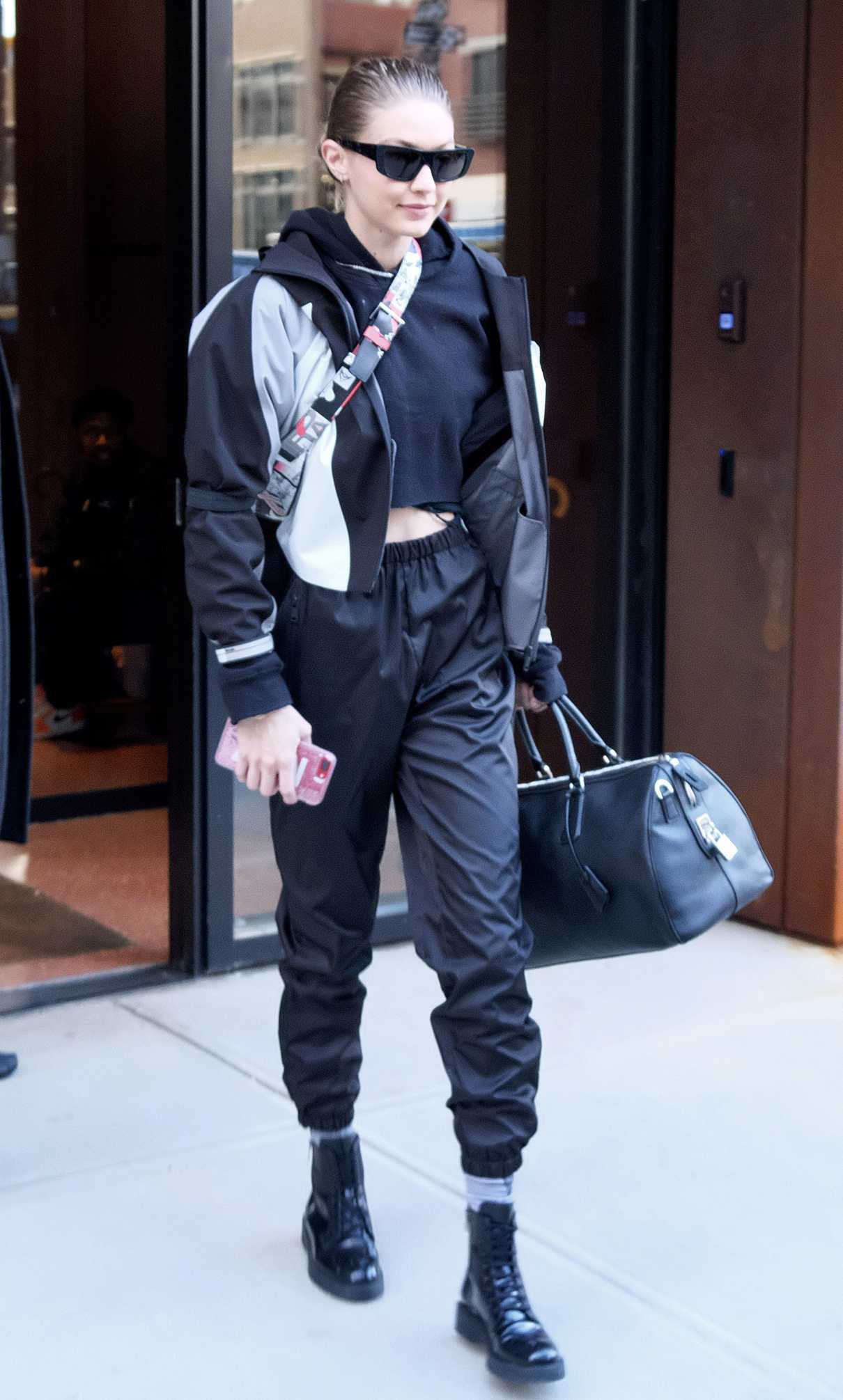 Gigi Hadid Leaves Prada Workout Gear in New York City 01/24/2018-3