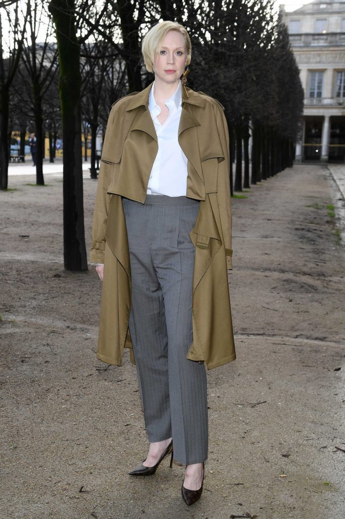 Gwendoline Christie Arrives at the Louis Vuitton Menswear Fashion Show During the Paris Fashion Week in Paris 01/18/2018-1