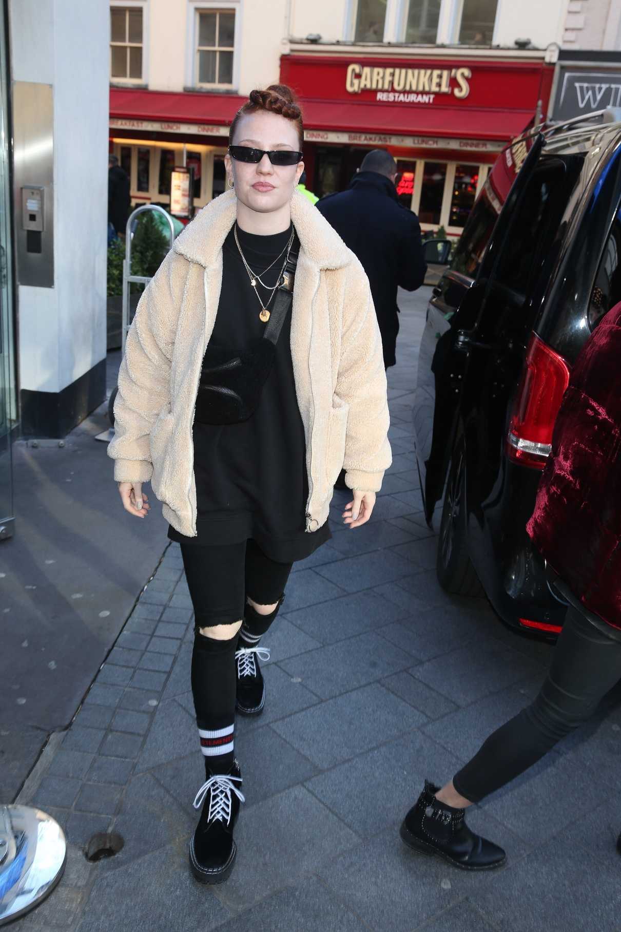 Jess Glynne Exits Global Radio in London 01/18/2018-2