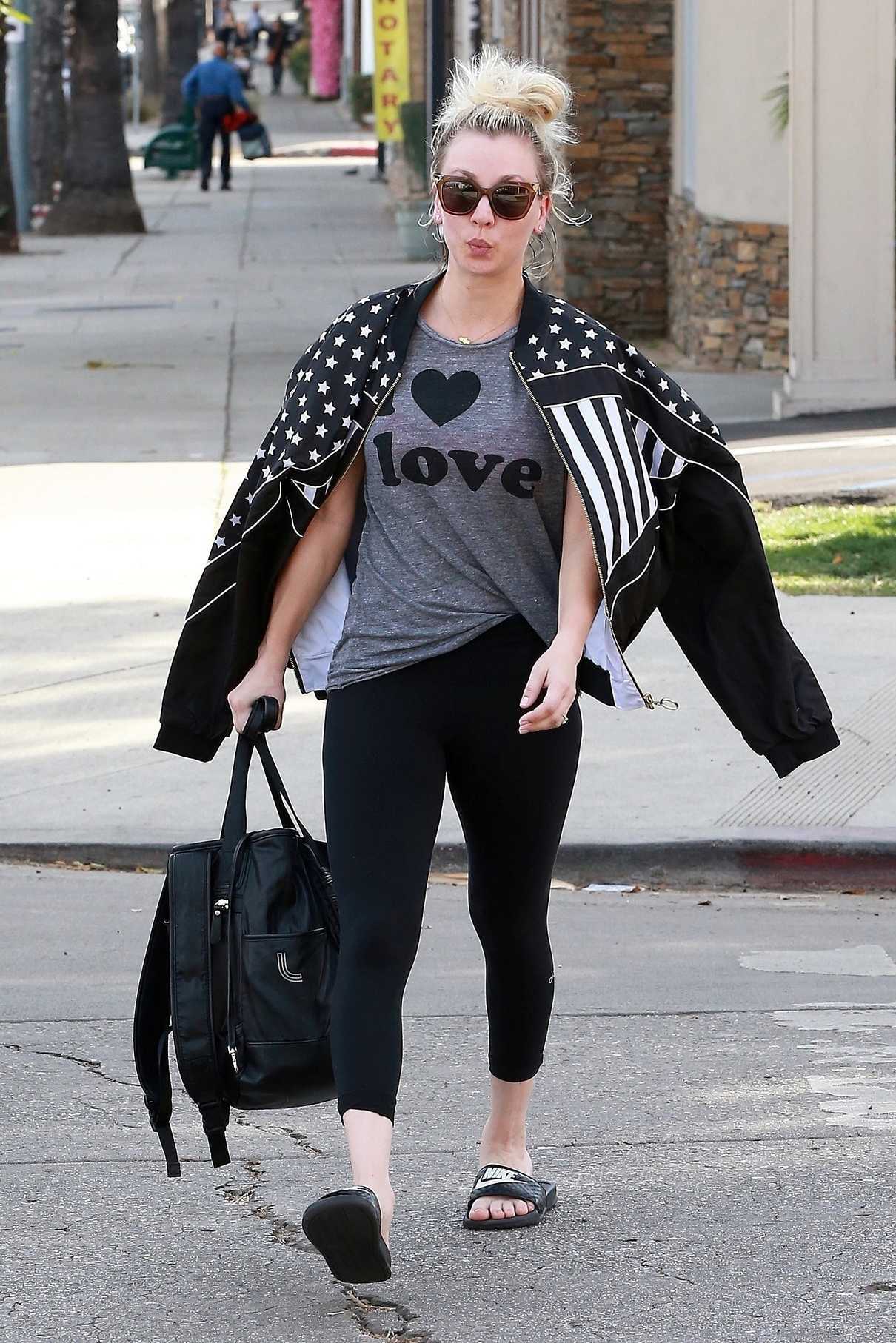 Kaley Cuoco Leaves a Yoga Class in Studio City 01/24/2018-4