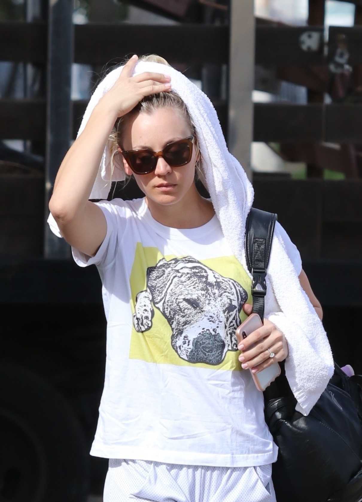 Kaley Cuoco Leaves Her Workout in Studio City 01/30/2018-5