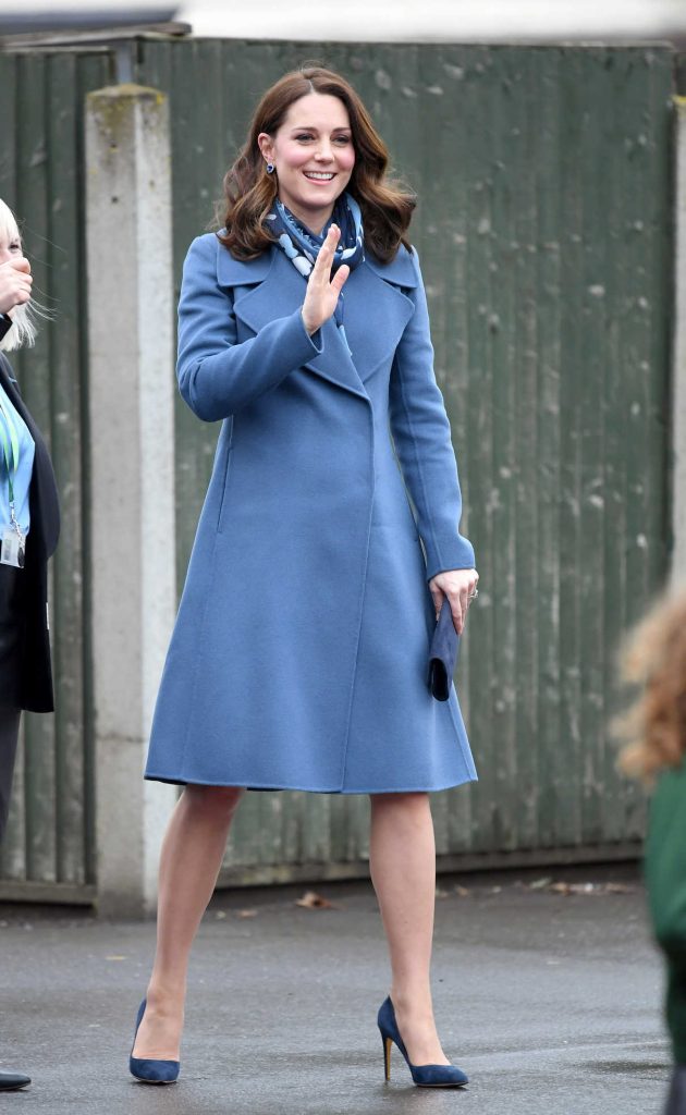 Kate Middleton Visits Roe Green Junior School in London 01/24/2018-1