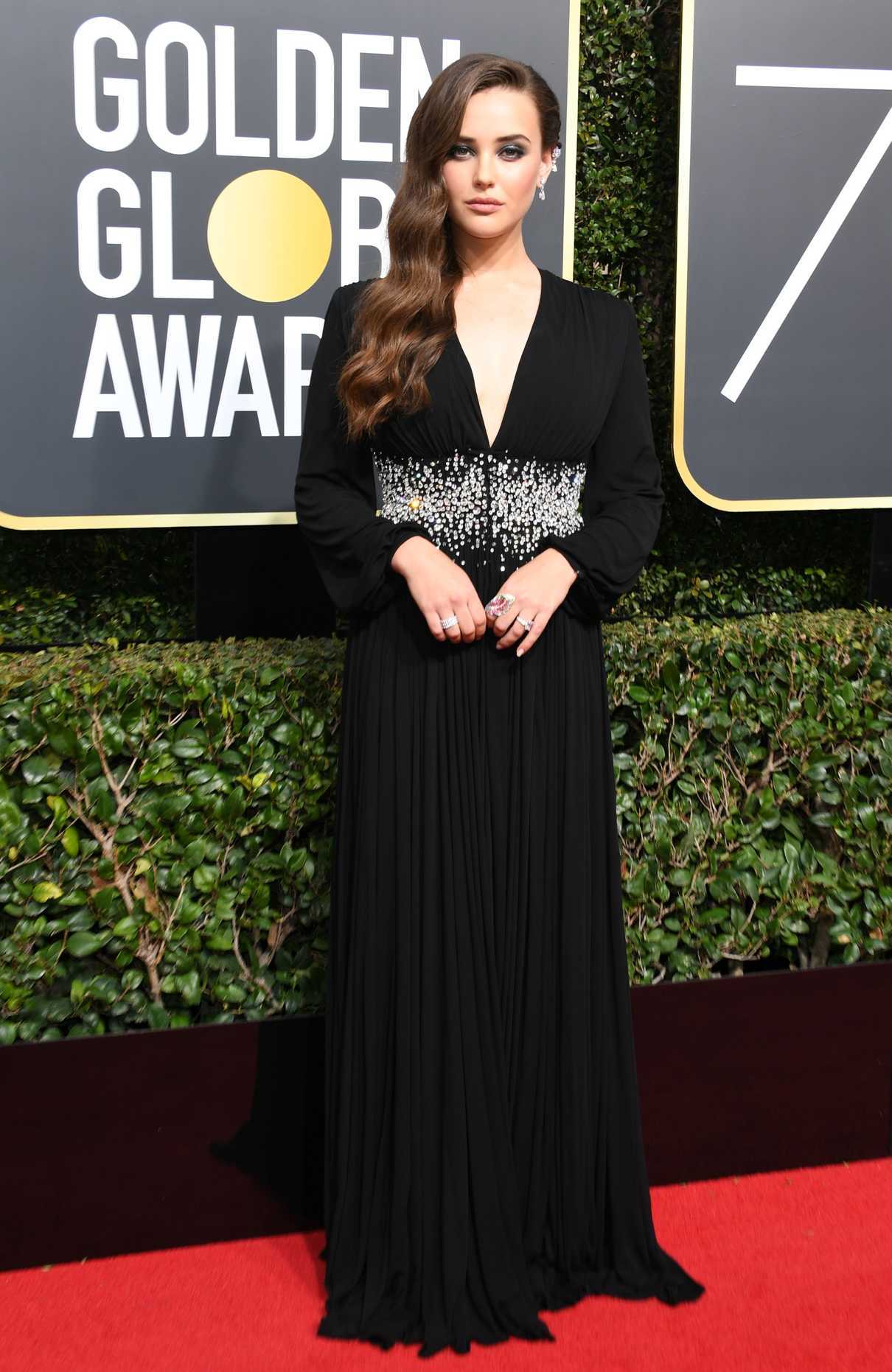 Katherine Langford at the 75th Annual Golden Globe Awards in Beverly Hills 01/07/2018-2