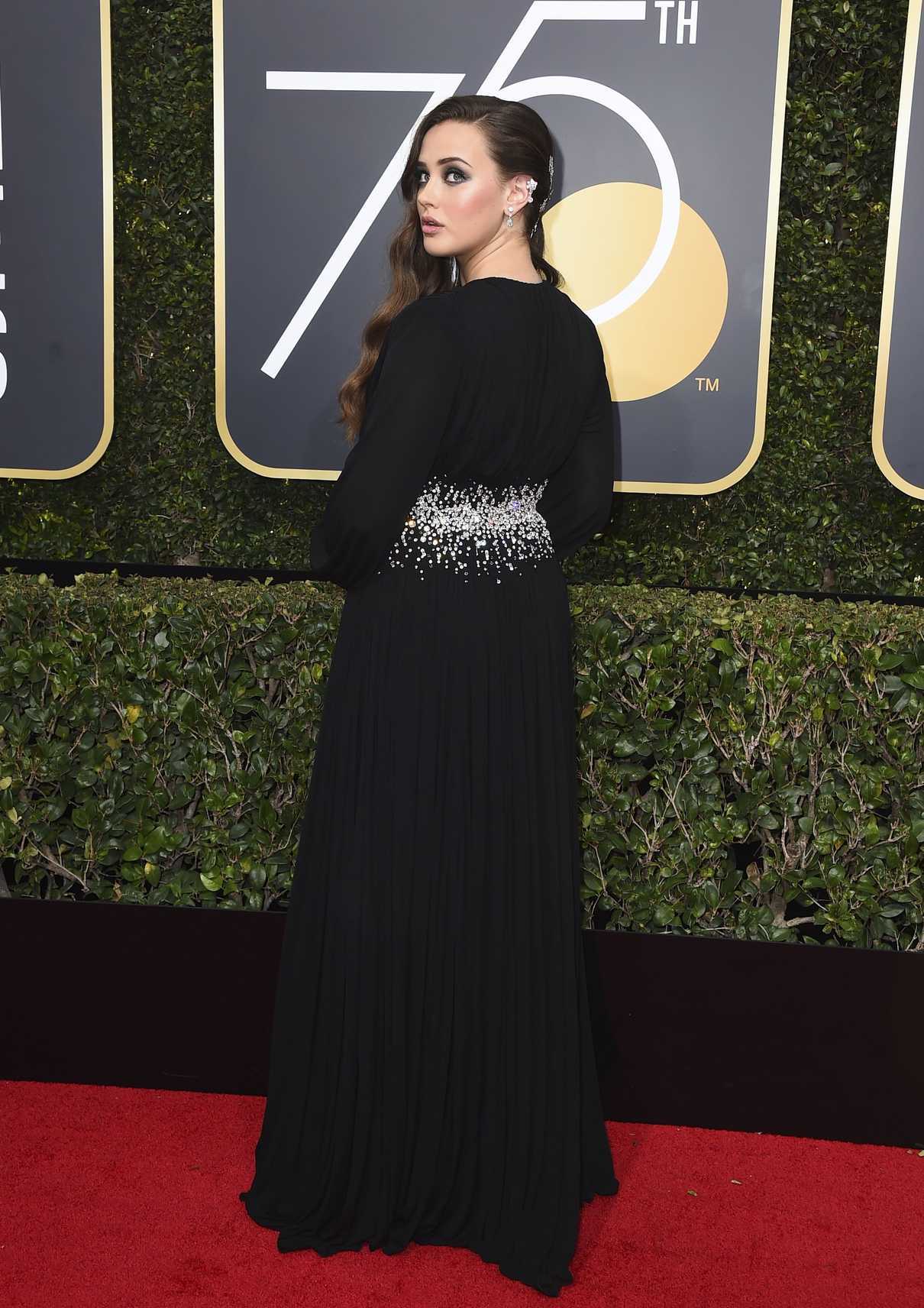 Katherine Langford at the 75th Annual Golden Globe Awards in Beverly Hills 01/07/2018-3