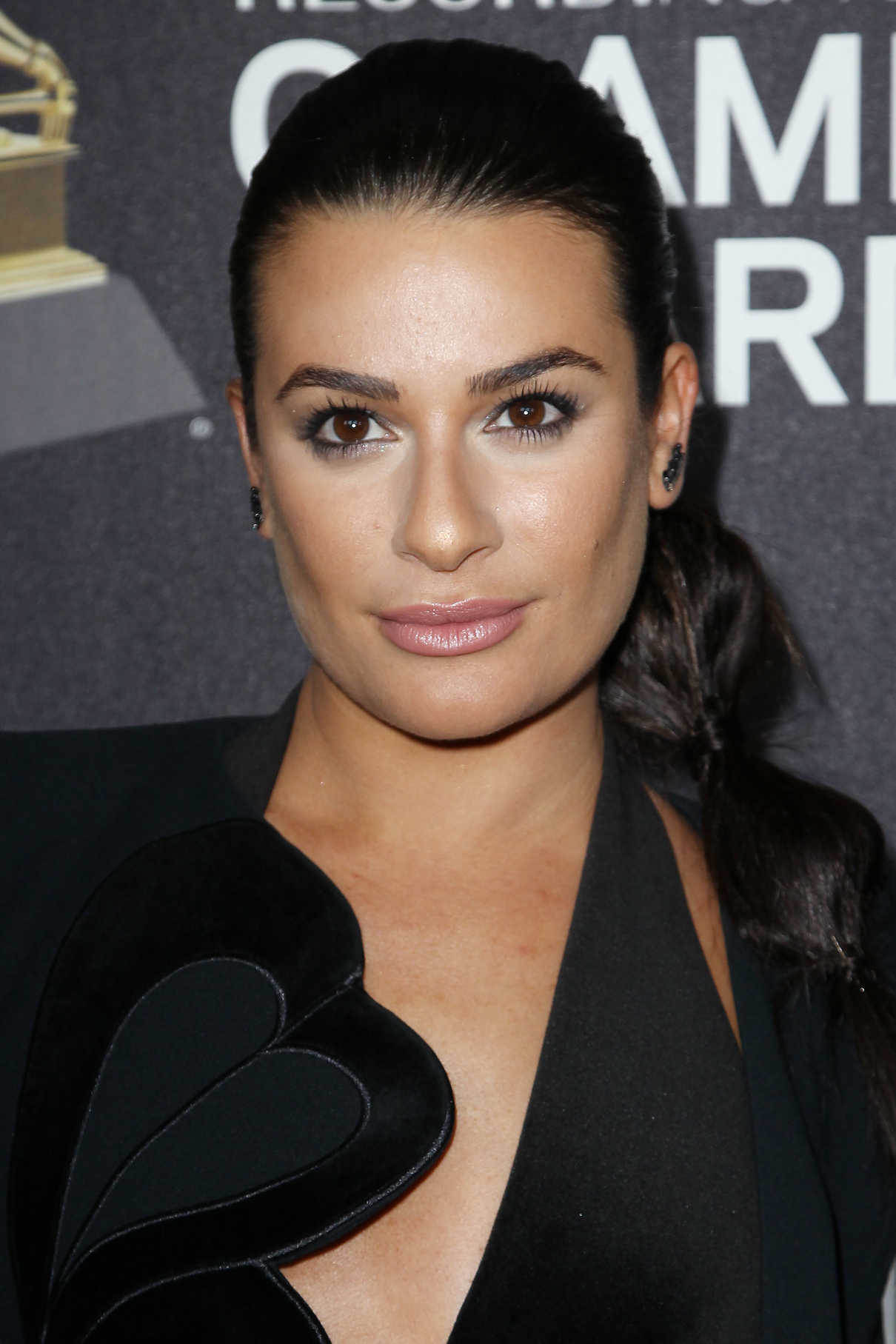 Lea Michele at the Delta Airlines Celebrates 2018 Grammy Weekend Event in New York City 01/25/2018-5