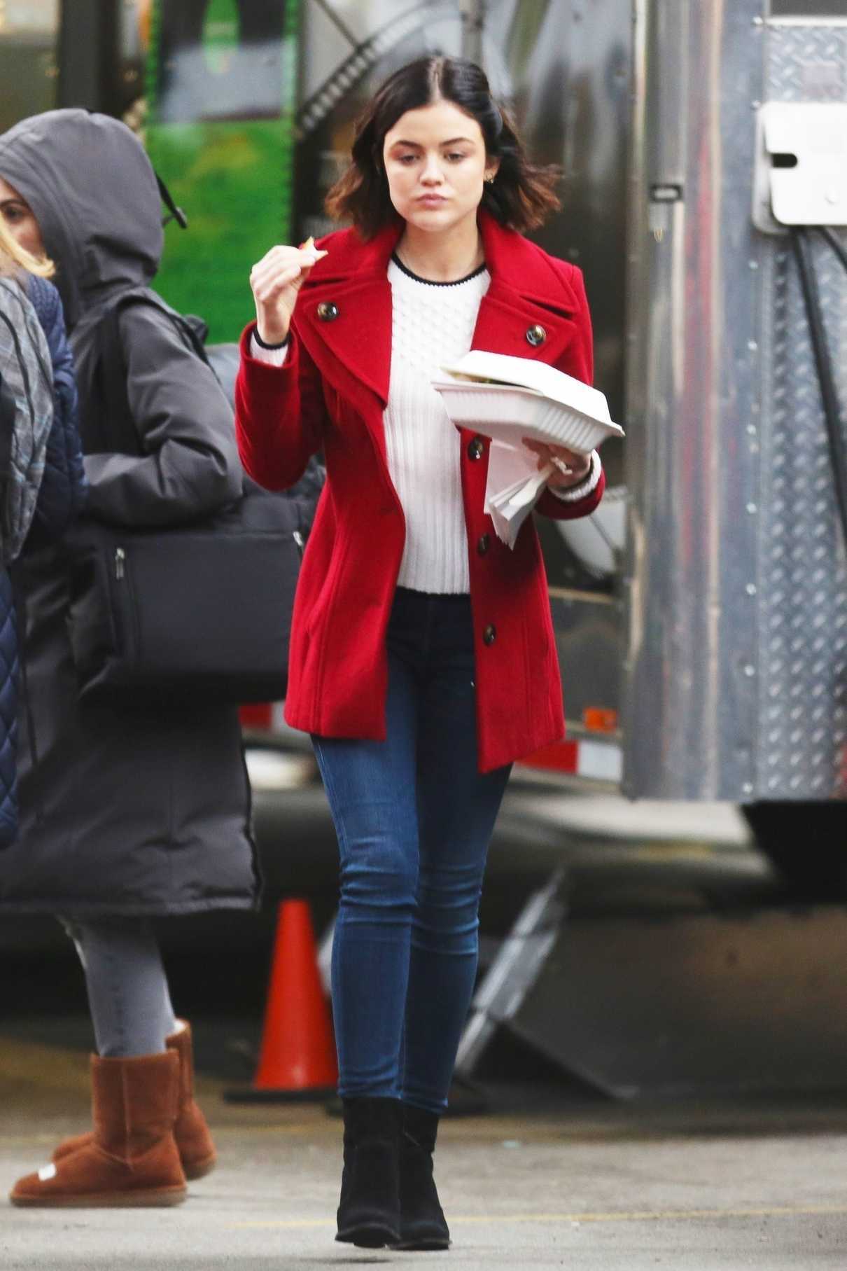 Lucy Hale Was Spotted on the Set of Her Show Life Sentence in Vancouver 01/09/2018-2