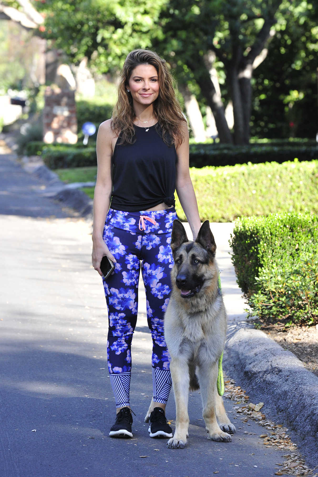 Maria Menounos Out for a Walk with Her Dog in Beverly Hills 01/15/2018-3