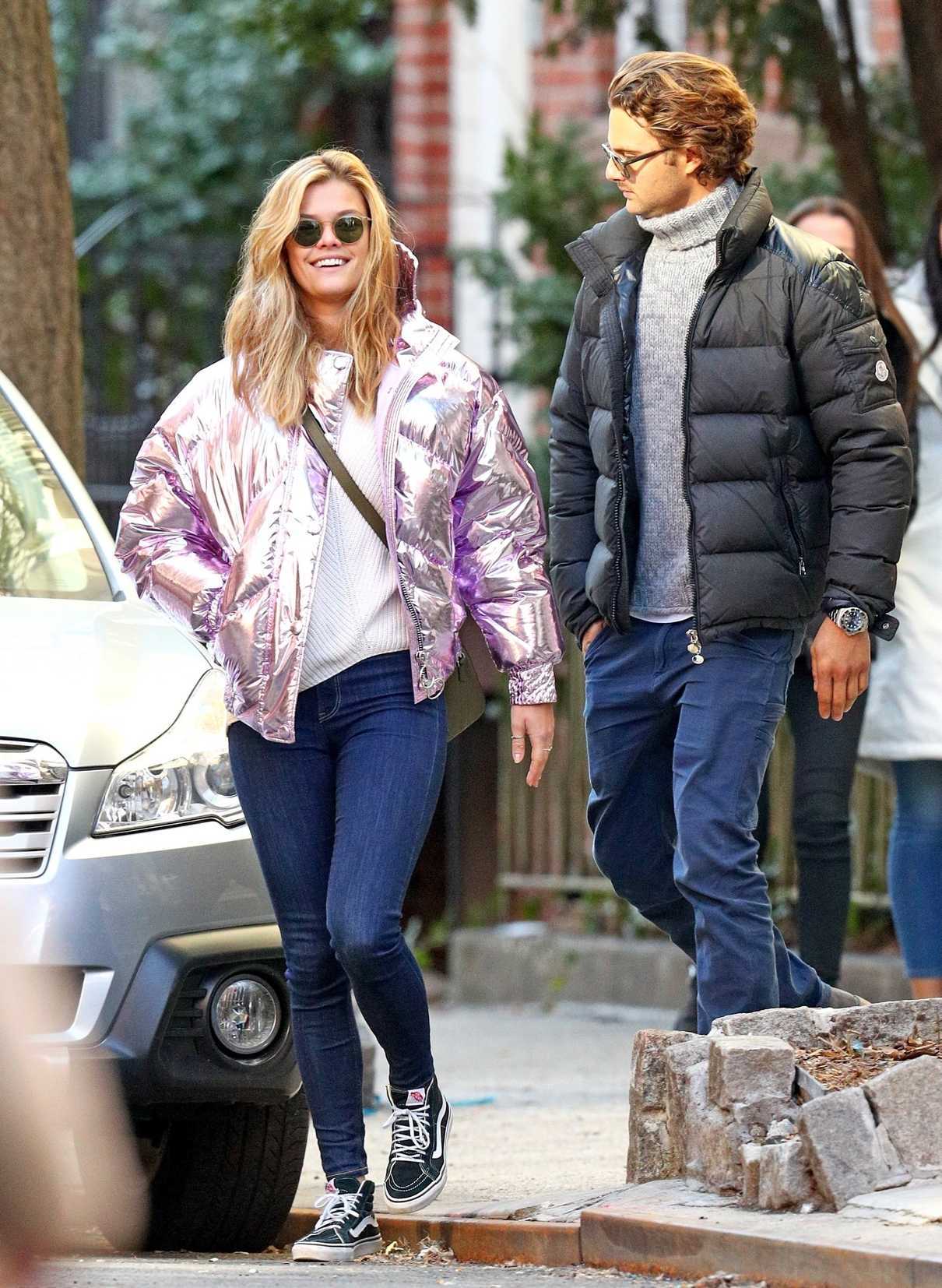 Nina Agdal Strolls with Jack Brinkley-Cook in the West Village 01/27/2018-3