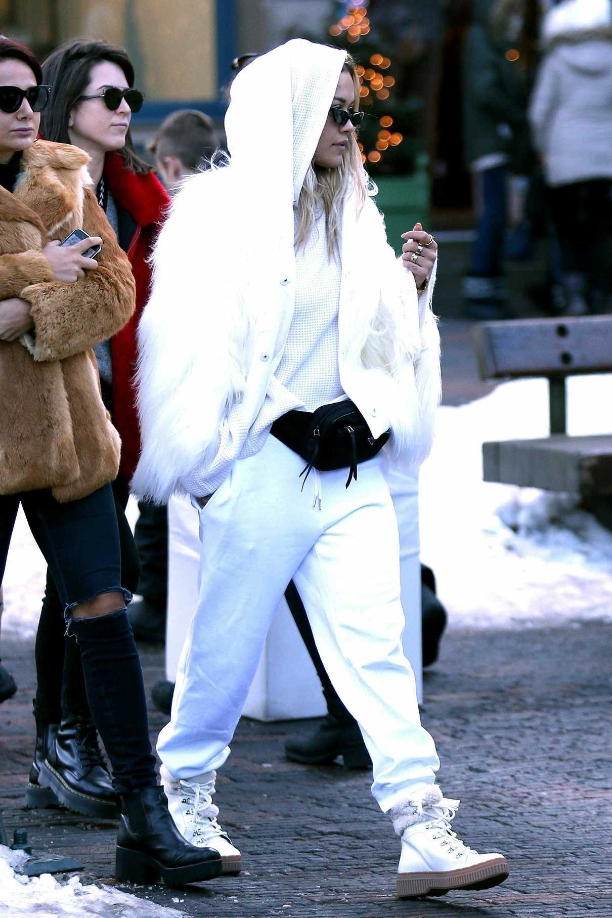 Rita Ora Goes Shopping in Aspen 01/01/2018-5