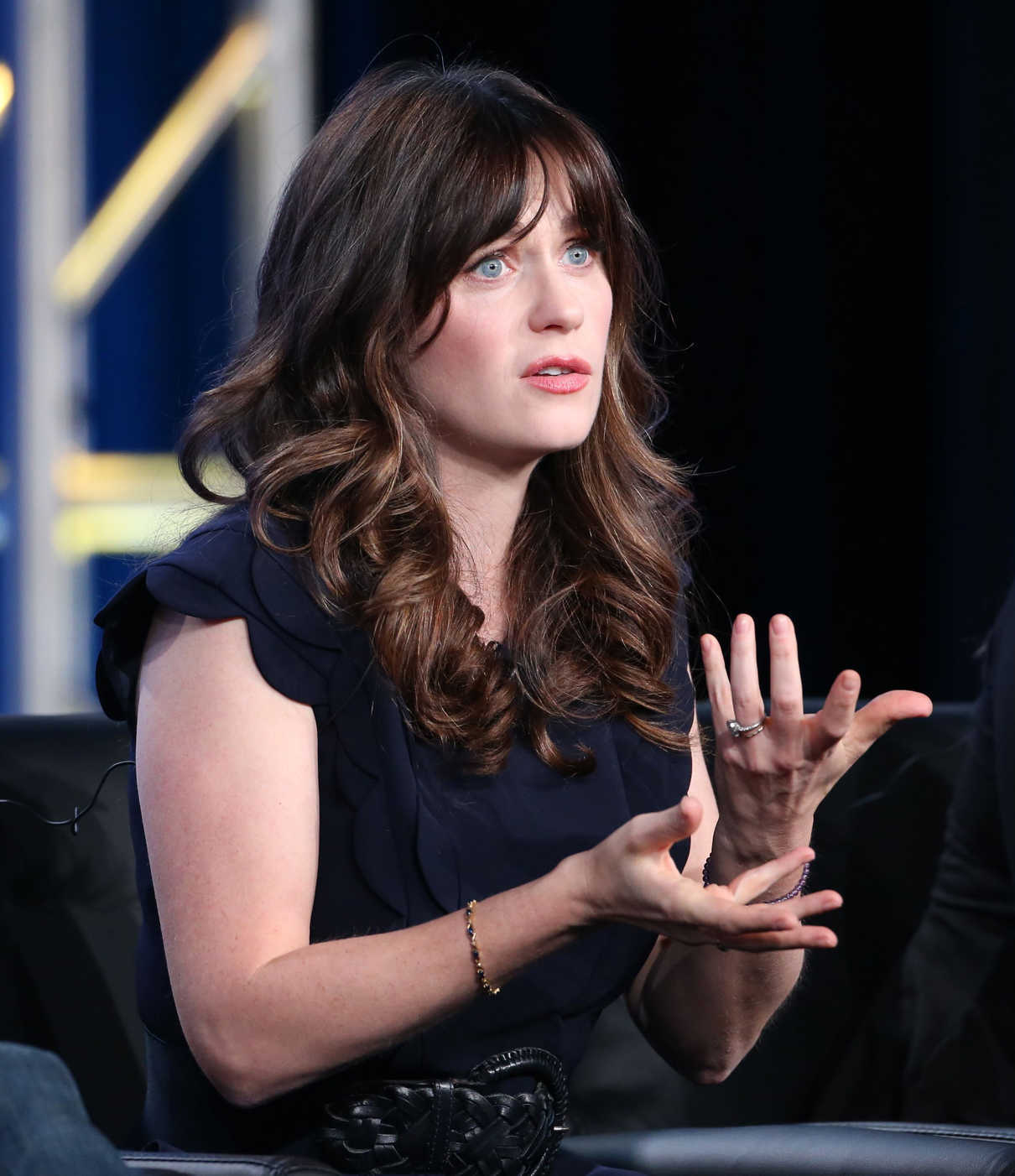 Zooey Deschanel at the New Girl TV Show Panel During the TCA Winter Press Tour in Los Angeles 01/04/2018-3