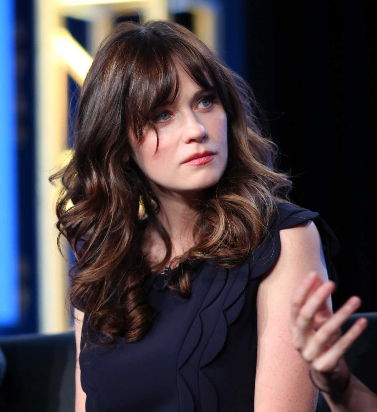 Zooey Deschanel at the New Girl TV Show Panel During the TCA Winter Press Tour in Los Angeles 01/04/2018-5