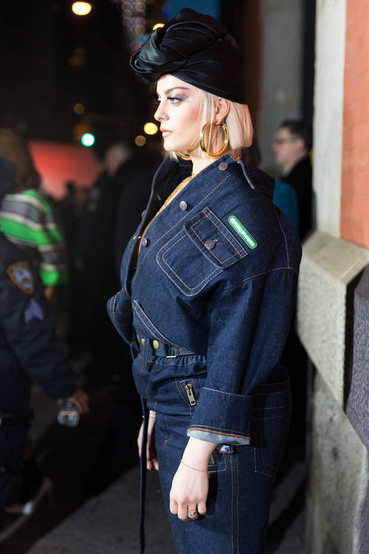 Bebe Rexha at the Marc Jacobs Fashion Show During New York Fashion Week in New York City 02/14/2018-4