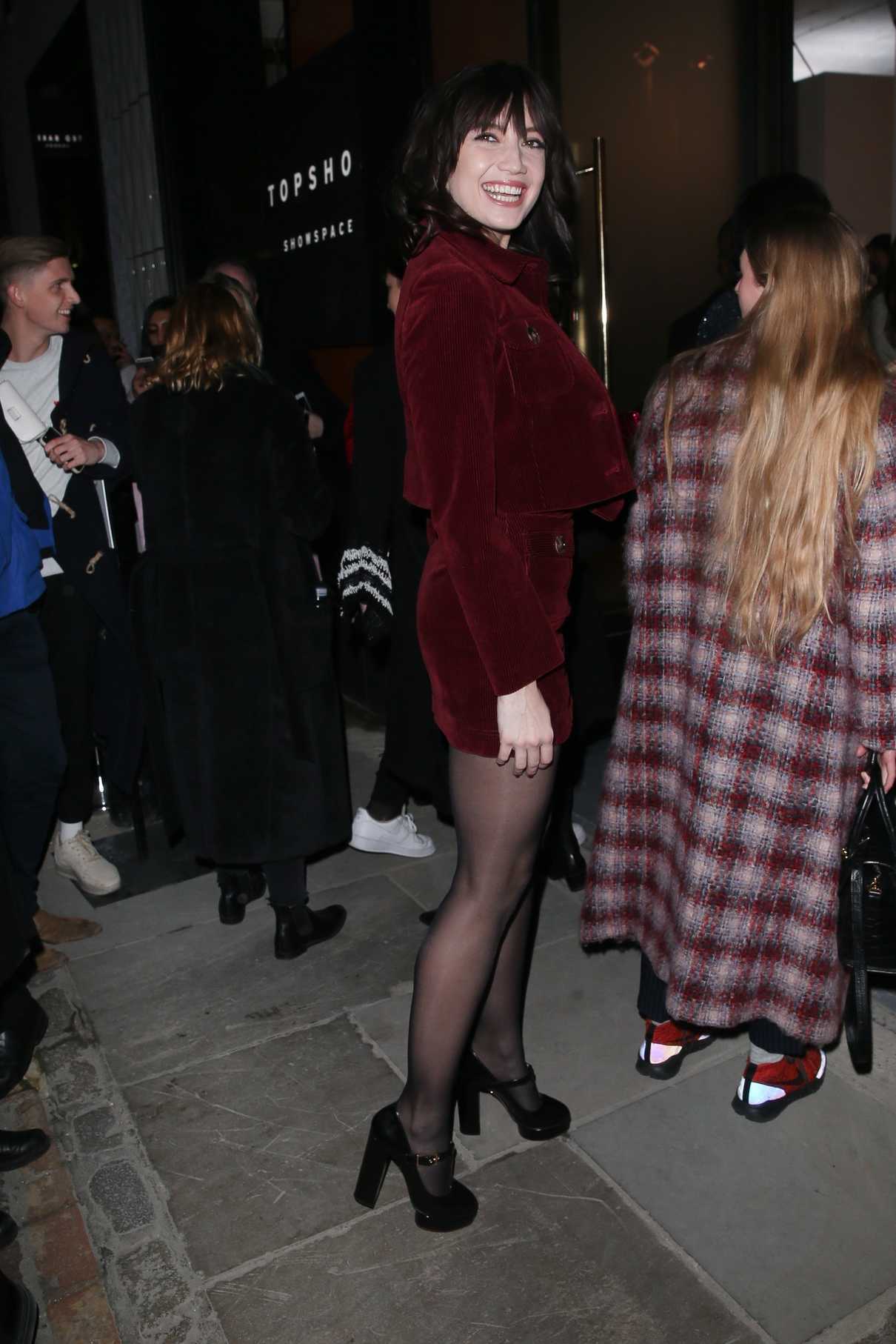 Daisy Lowe Arrives at the Henry Holland Show During London Fashion Week in London 02/17/2018-2